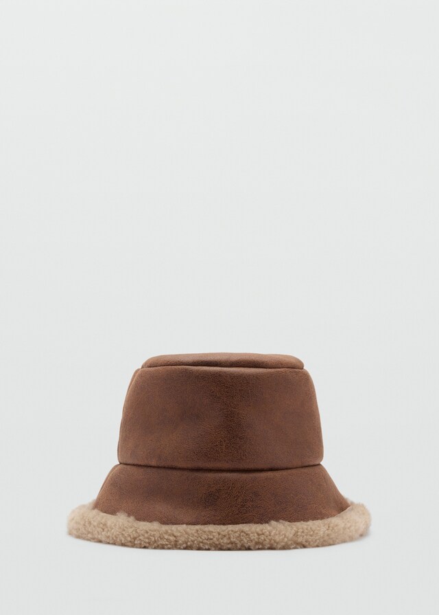 Mango Gorro bucket borreguito Libre de impuestos