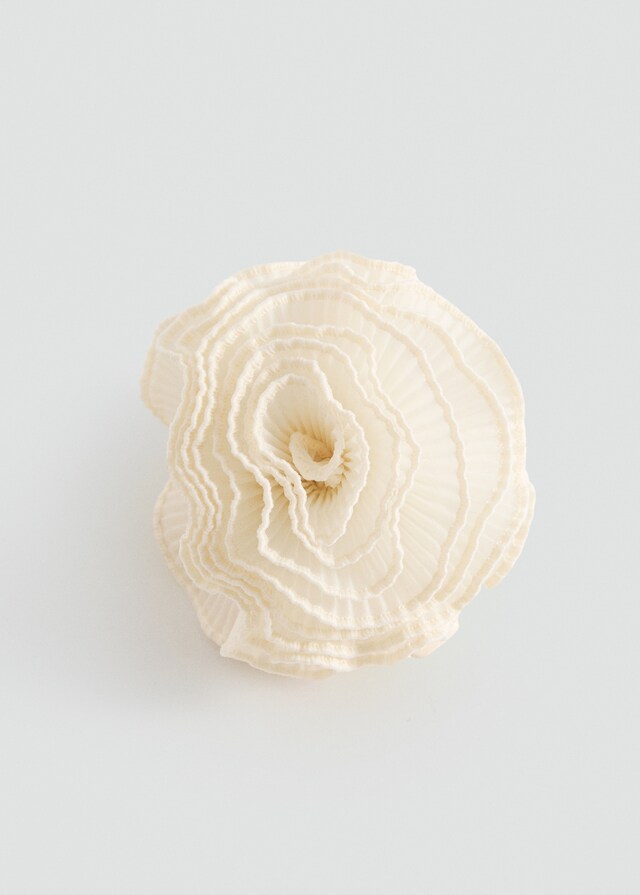 Mango Pinza pelo flor textura Última moda