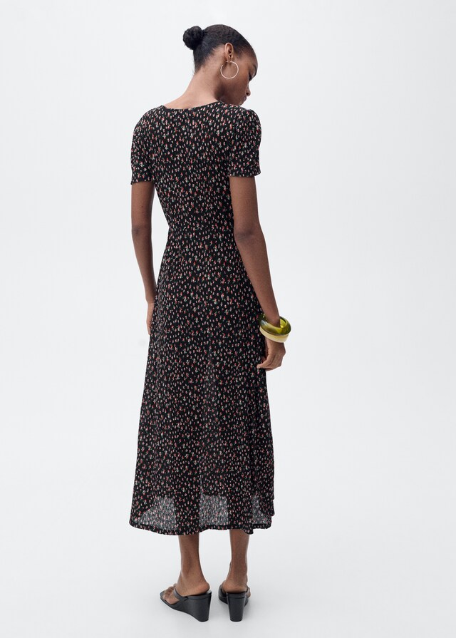Mango Vestido midi estampado Rebajas de fin de temporada