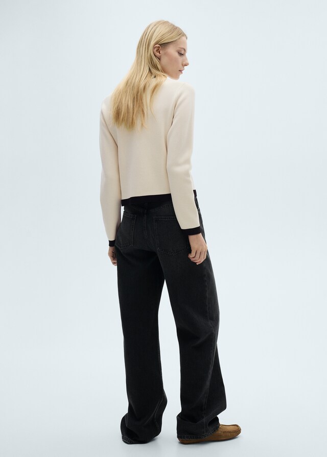 Mango Chaqueta punto botones joya En oferta