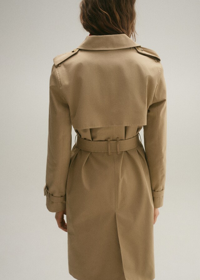 Mango Trench clásico cinturón Gran oferta