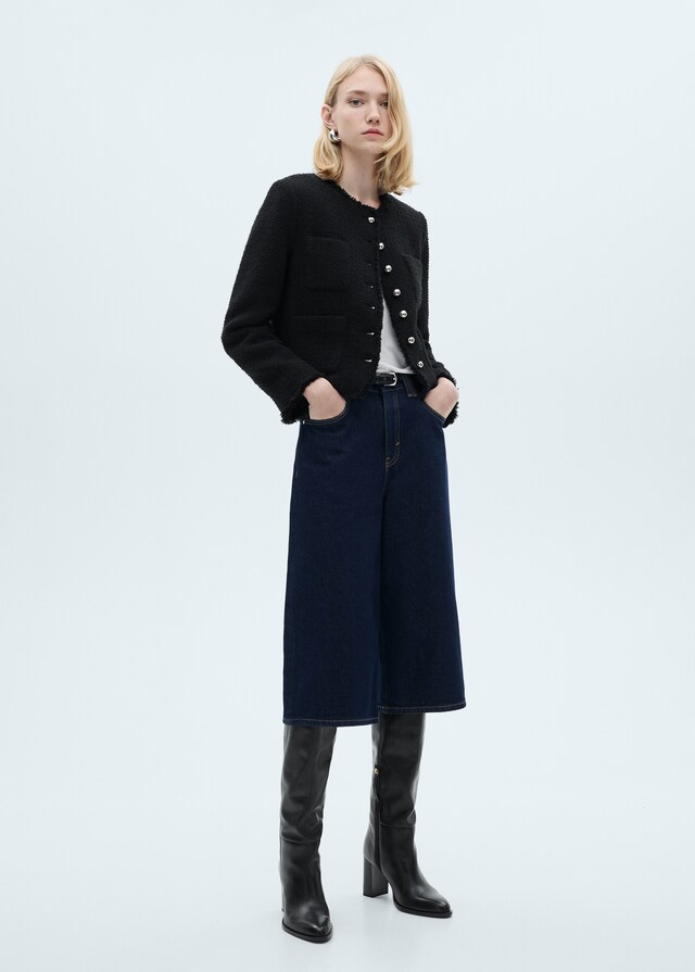 Mango Chaqueta tweed botones joya Los más vendidos