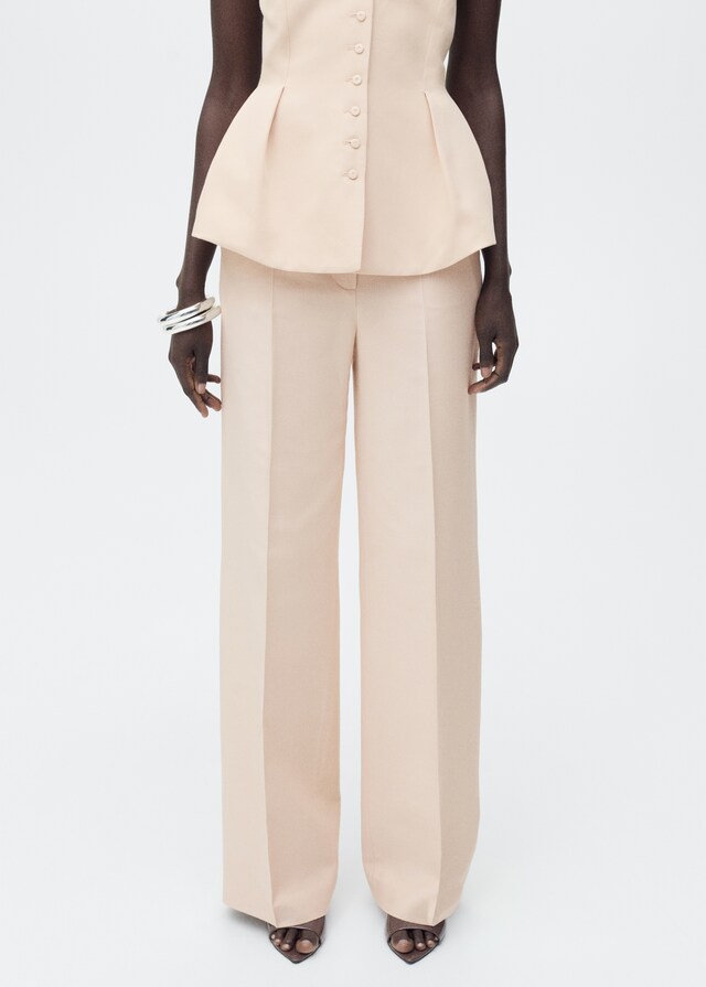 Mango Pantalón recto traje Últimos 3 días