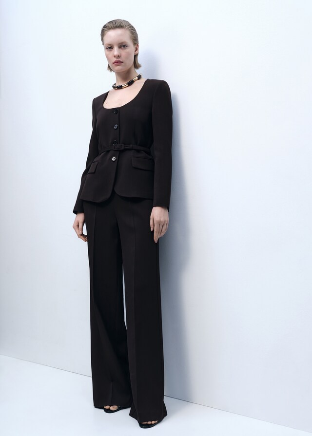 Mango Pantalón recto traje Últimos 2 días