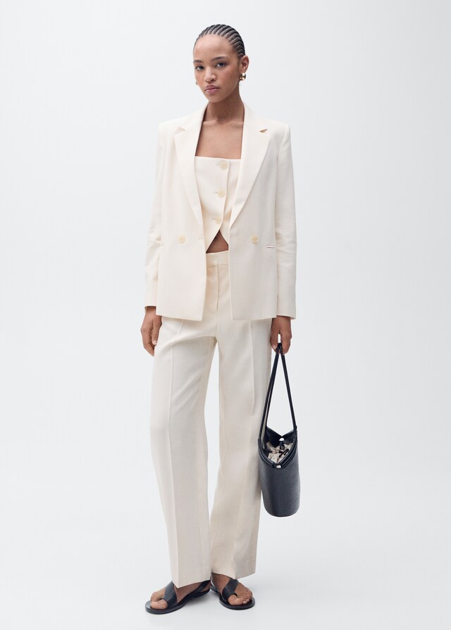 Mango Americana traje recta Último día