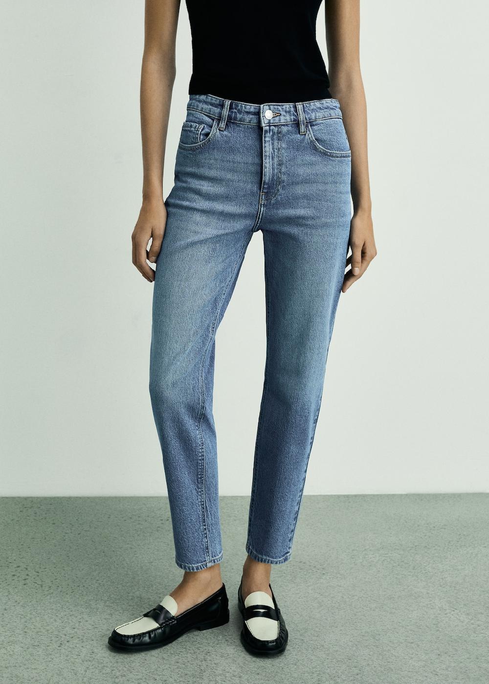 Mango Jeans Newmom confort tiro alto Superdescuento