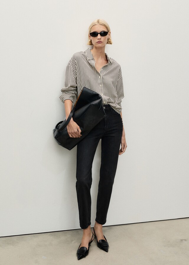 Mango Jeans Newmom confort tiro alto Grandes descuentos