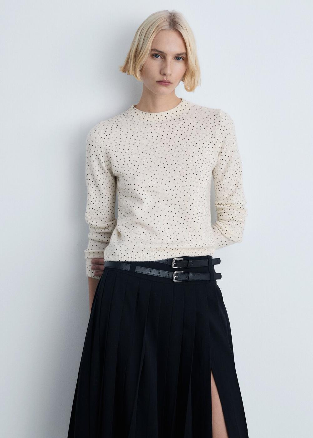 Mango Jersey punto lunares
