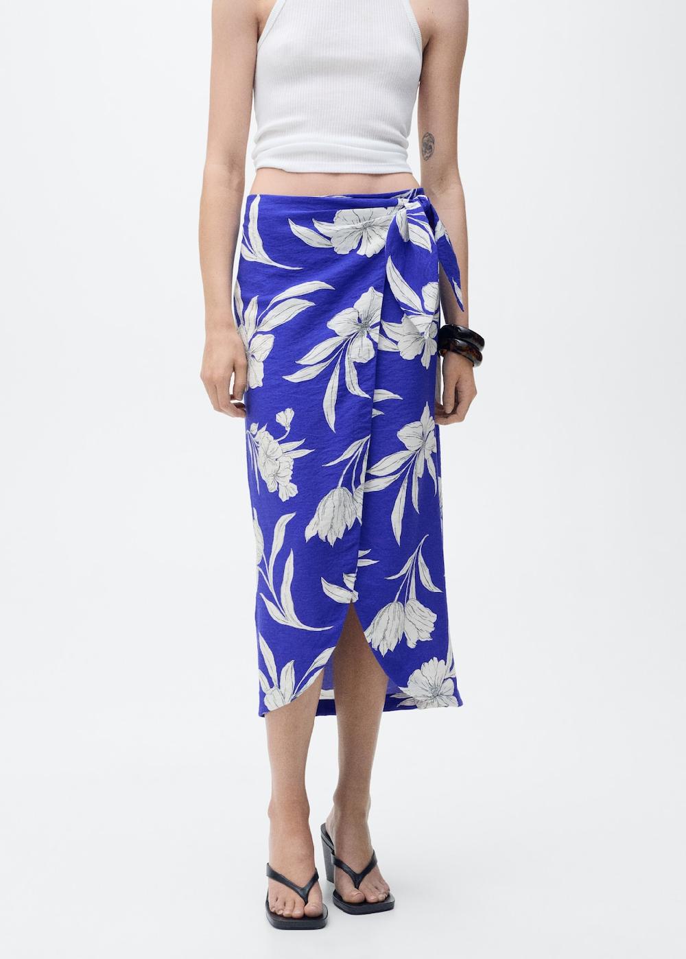 Mango Falda pareo floral