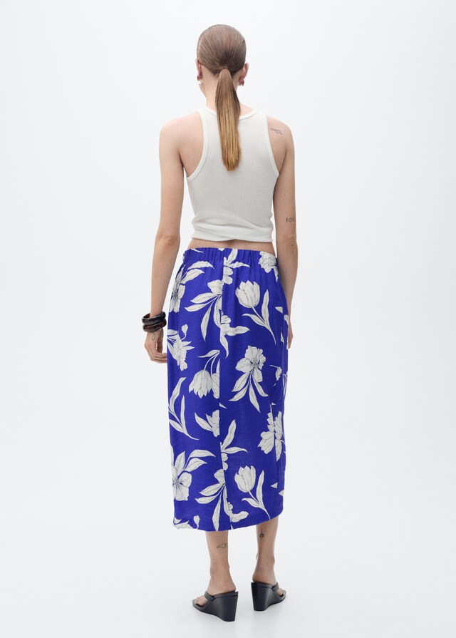 Mango Falda pareo floral Precios de Black Friday