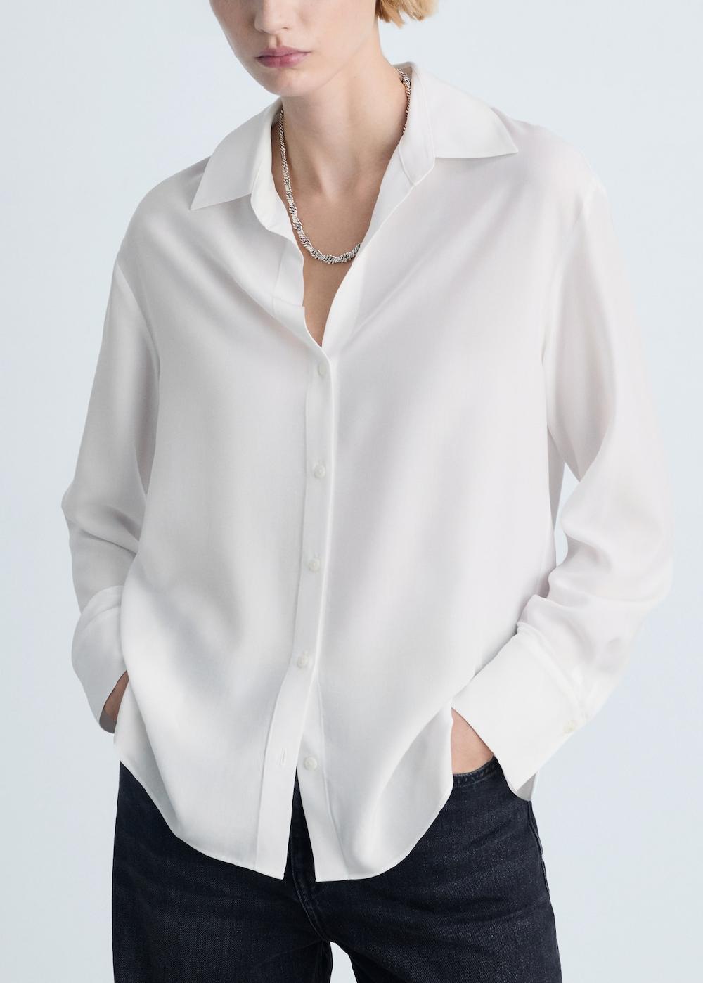 Mango Camisa fluida lyocell