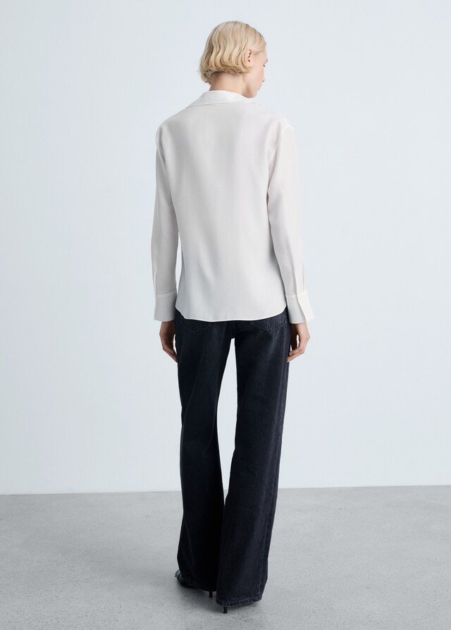 Mango Camisa fluida lyocell 2025