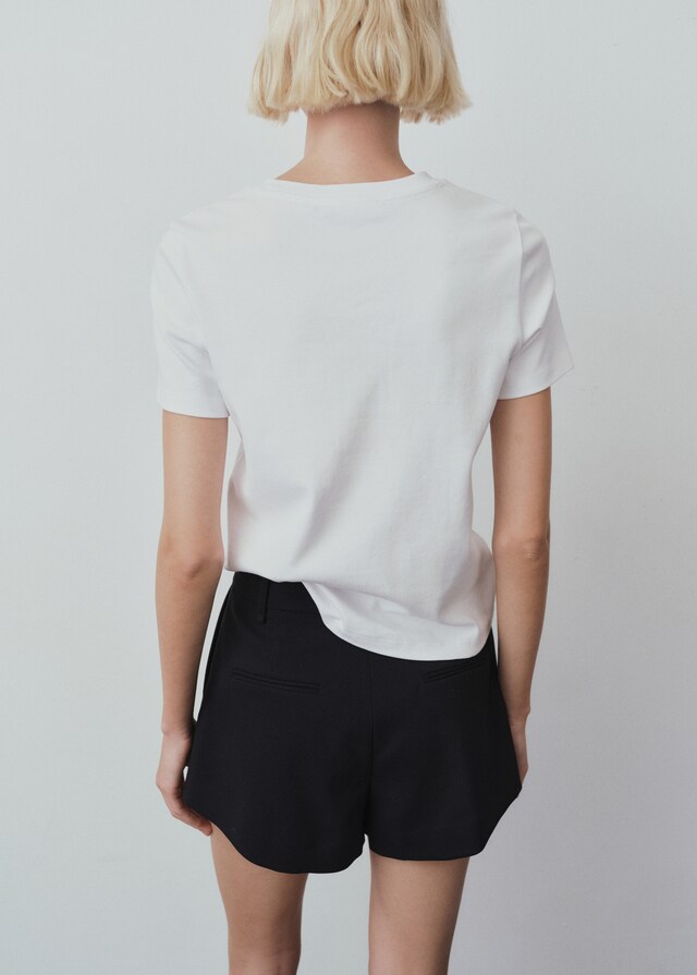 Mango Camiseta algodón manga corta Outlet