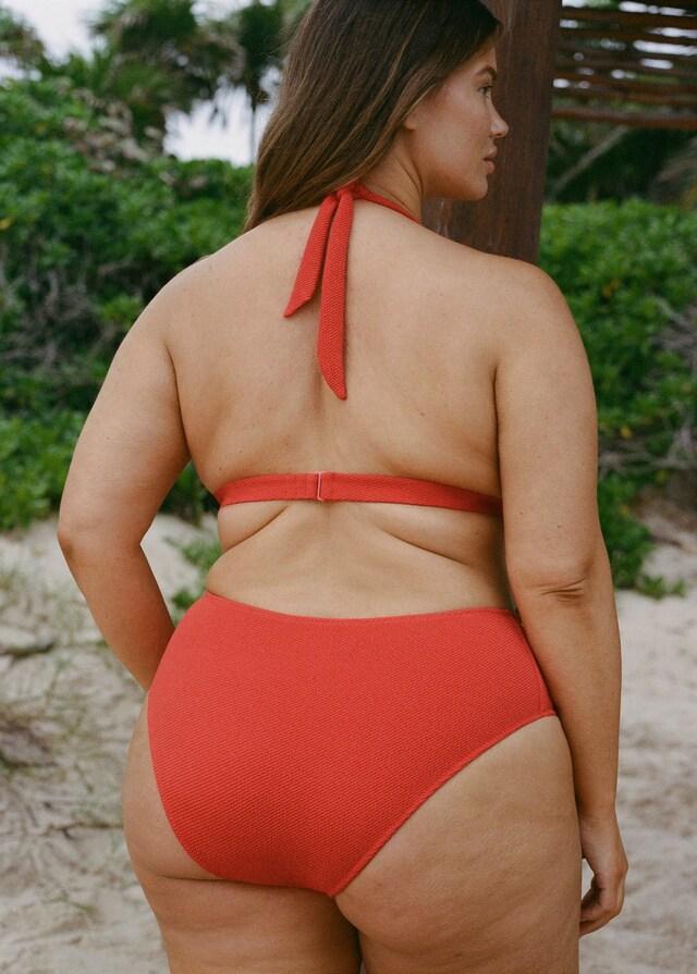 Mango Top bikini textura anilla decorativa Envío gratis