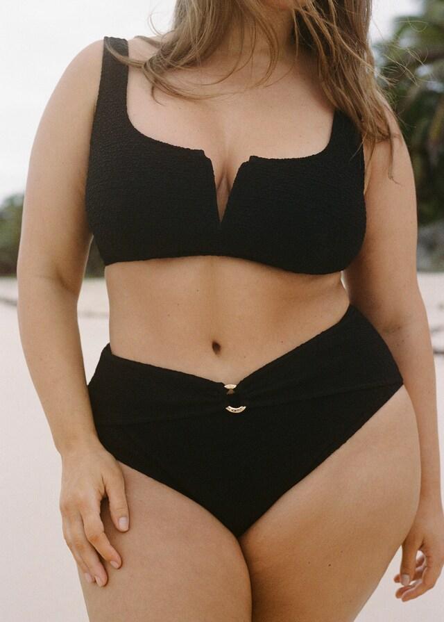 Mango Braguita bikini tiro alto efecto toalla Últimos 3 días