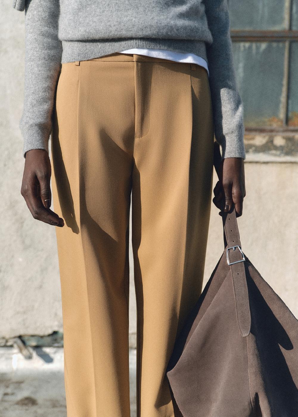 Mango Pantalón recto pinzas