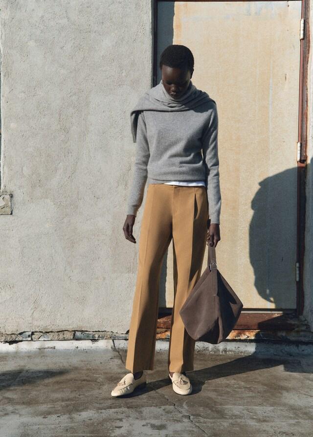 Mango Pantalón recto pinzas Descuentos del mes