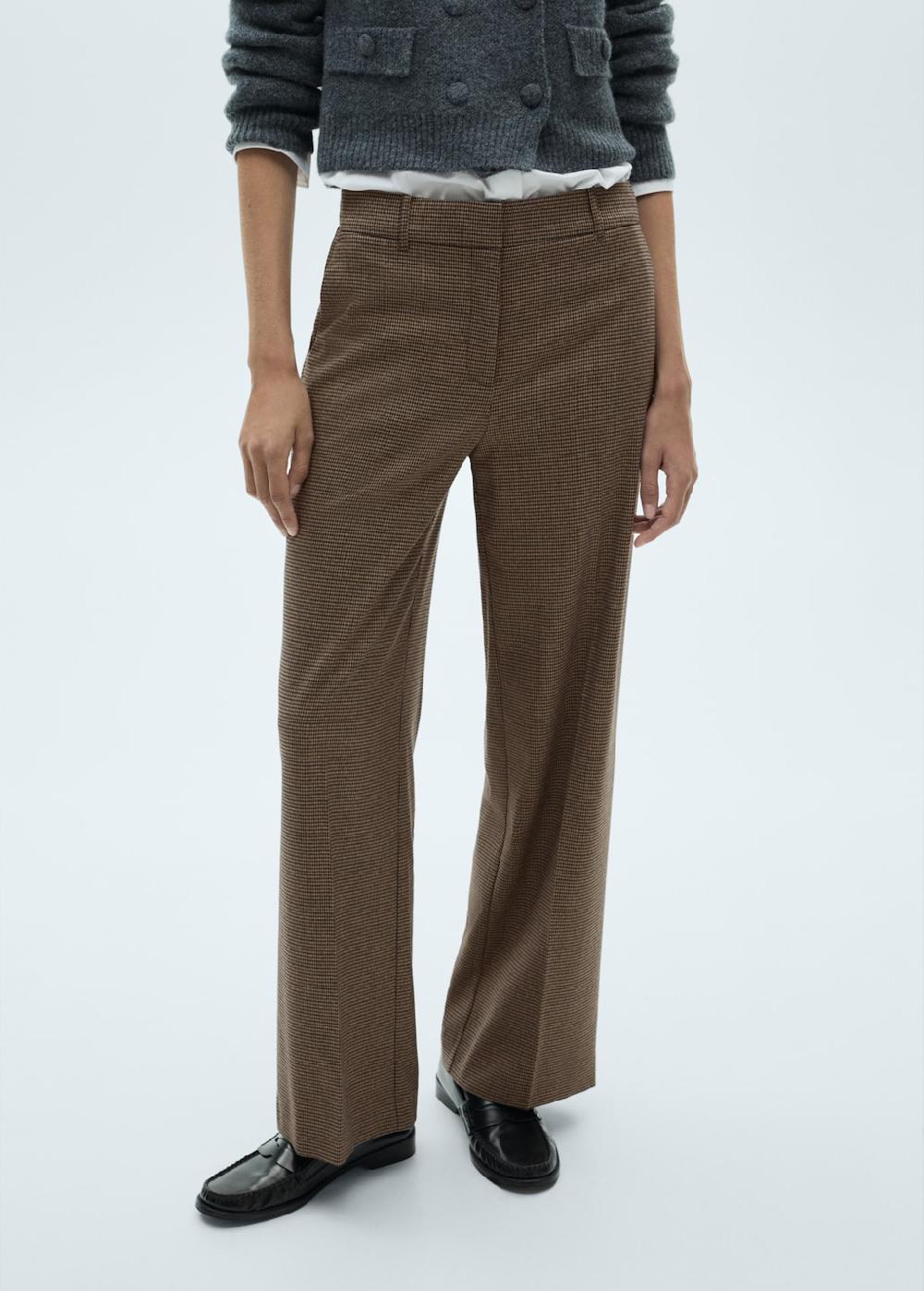 Mango Pantalón wideleg tiro medio