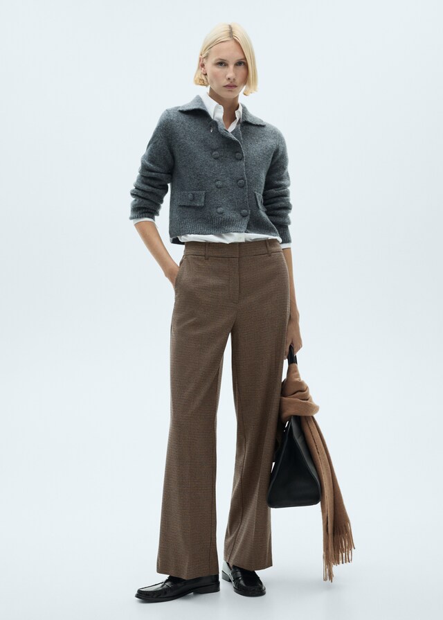 Mango Pantalón wideleg tiro medio Ofertas de temporada