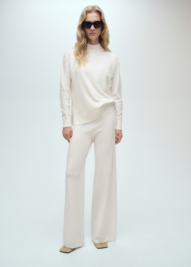 Mango Pantalón wideleg punto fino Ofertas especiales