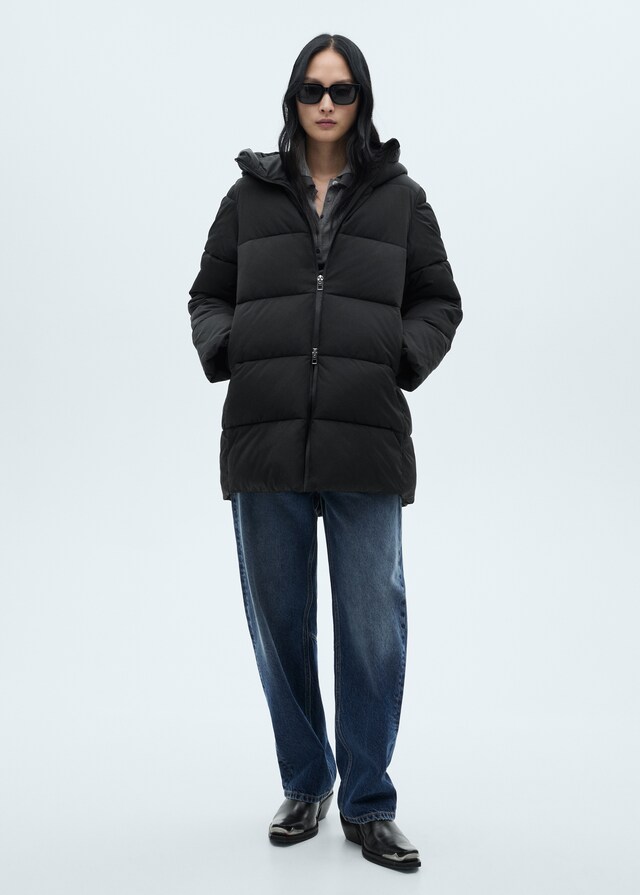 Mango Anorak midi acolchado capucha Devoluciones gratuitas