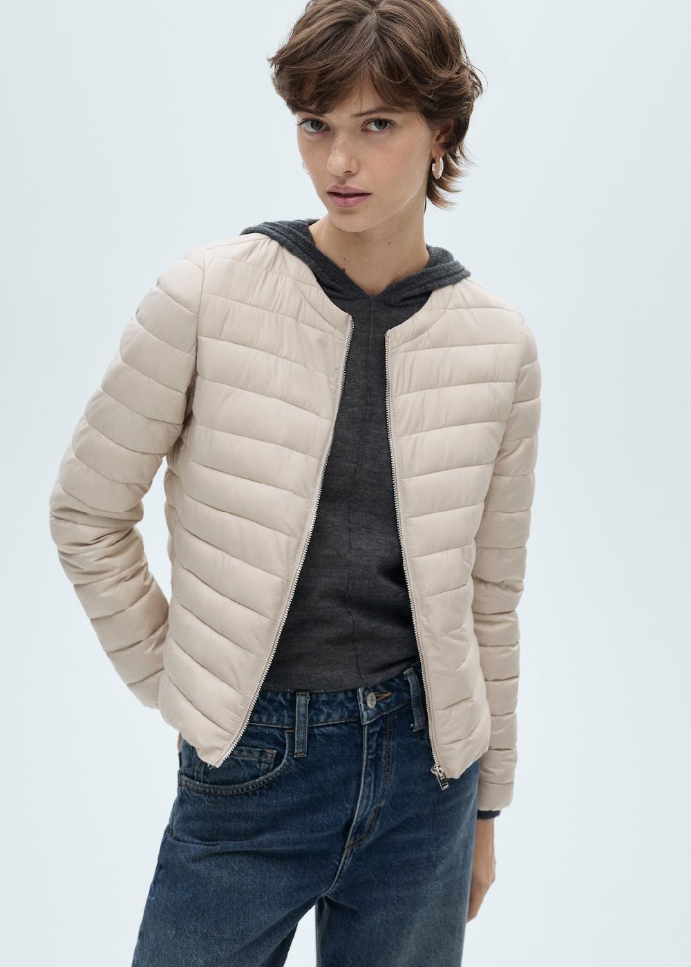 Mango Anorak corto acolchado bolsillos 2025