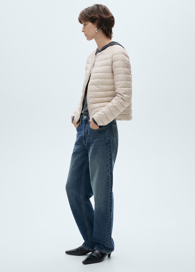 Mango Anorak corto acolchado bolsillos 2025