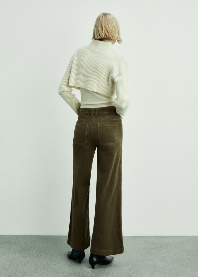 Mango Pantalón Catherin culotte pana Ofertas