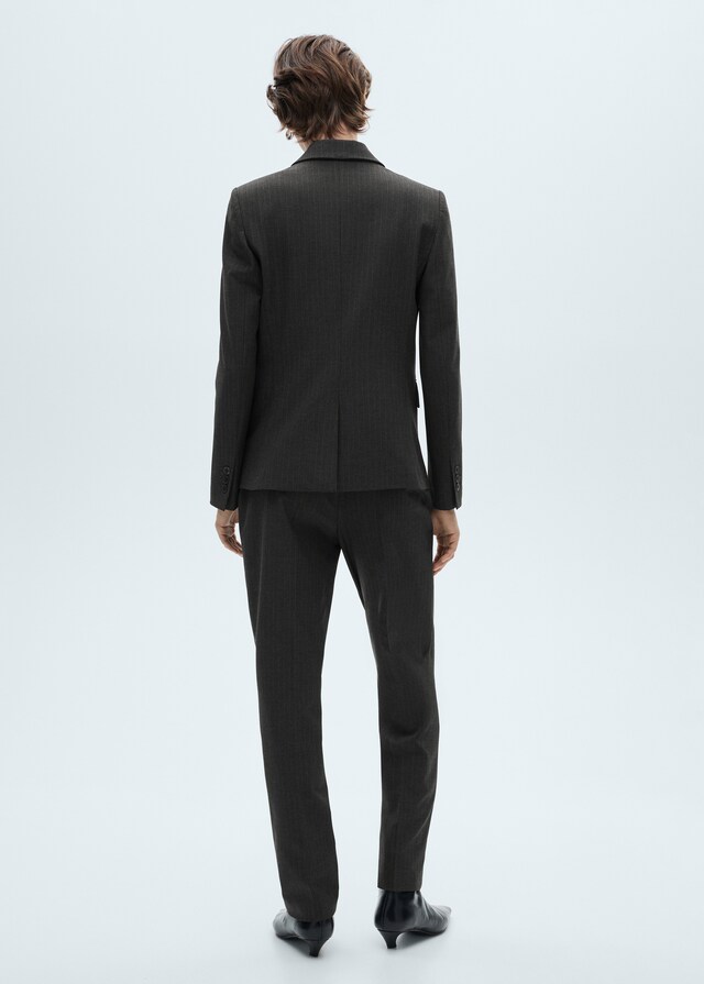 Mango Blazer traje raya diplomática Gran oferta