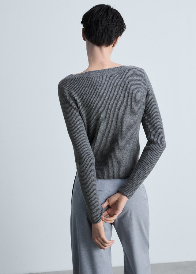 Mango Jersey canalé cuello barco Rebajas de fábrica