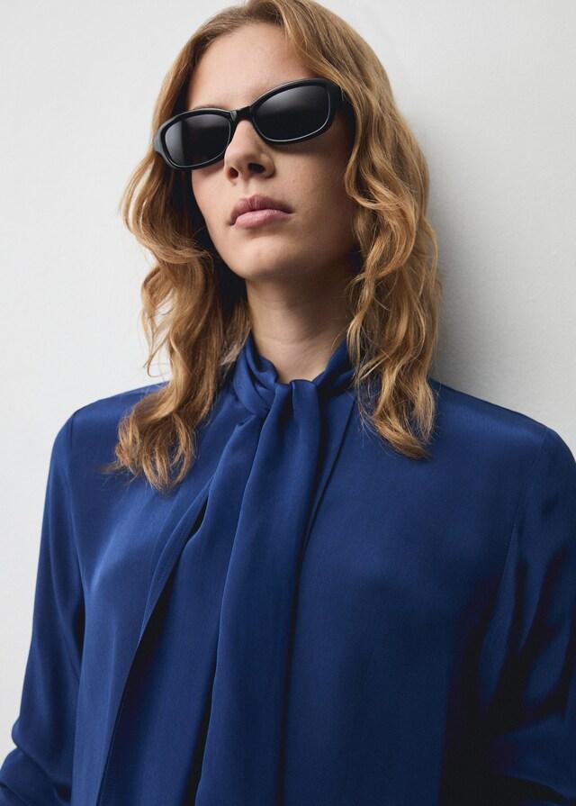 Mango Camisa satinada lazada Liquidación