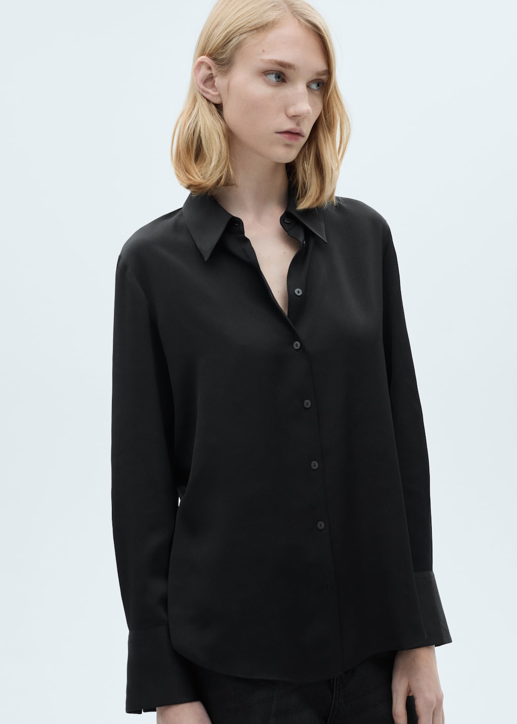Mango Camisa fluida satinada Rebajas online