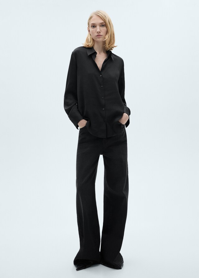 Mango Camisa fluida satinada Rebajas online