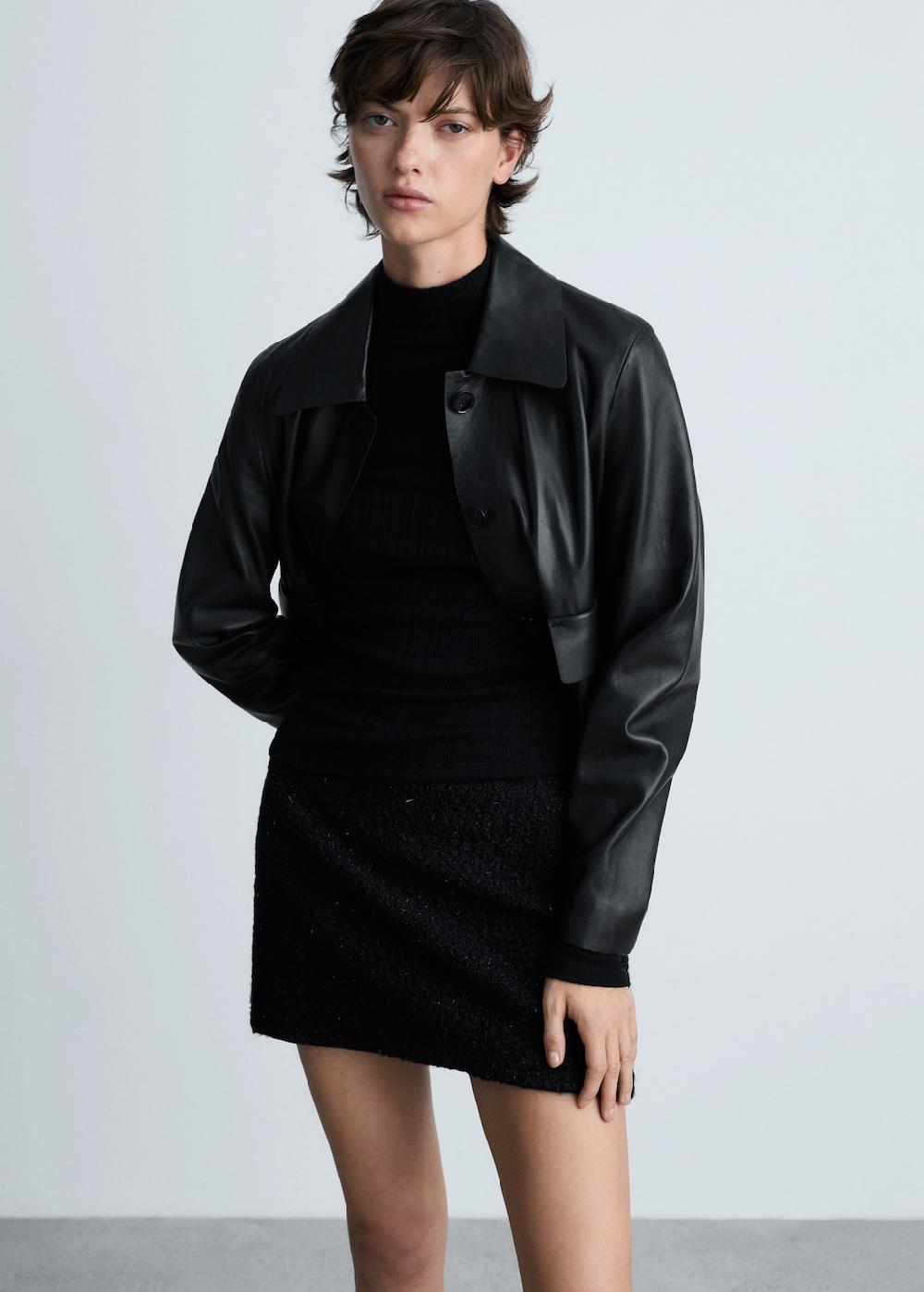 Mango Minifalda bouclé Superdescuento
