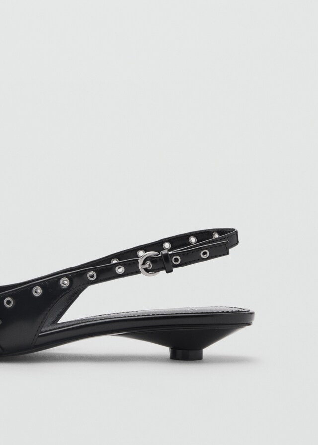 Mango Zapato kitten troquelado Libre de impuestos
