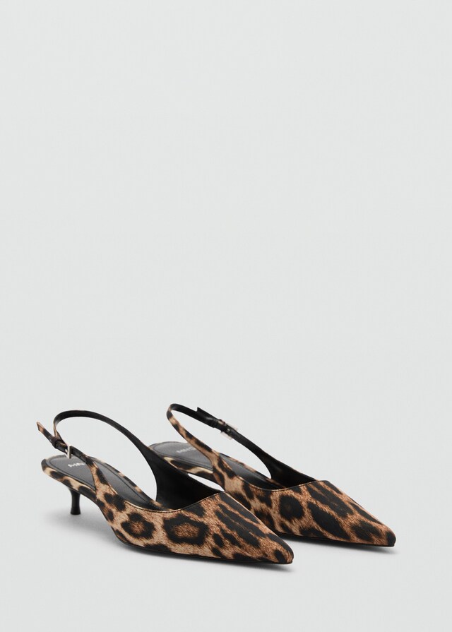 Mango Zapato tacón leopardo Descuentos del mes