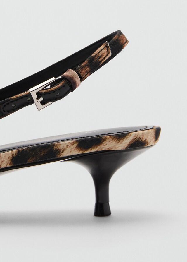 Mango Zapato tacón leopardo Descuentos del mes