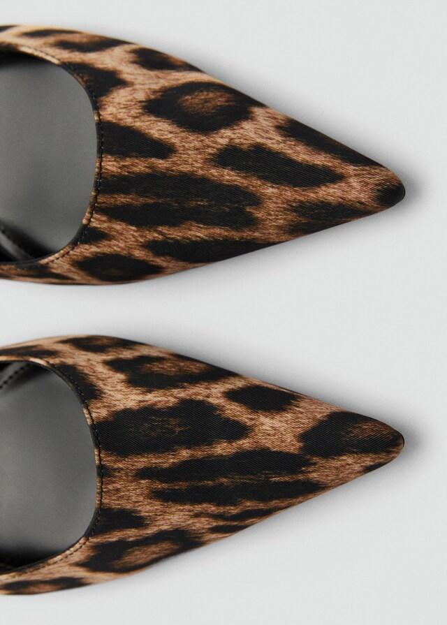 Mango Zapato tacón leopardo Descuentos del mes