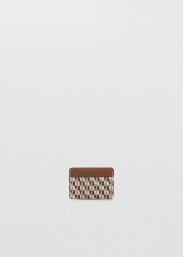 Mango Tarjetero estampado logo En oferta