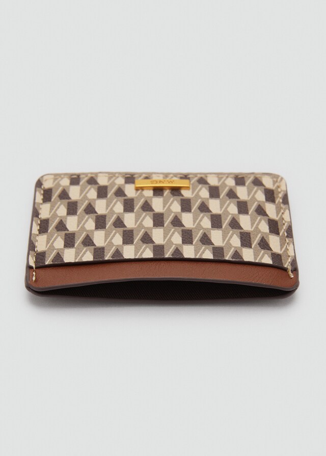Mango Tarjetero estampado logo En oferta