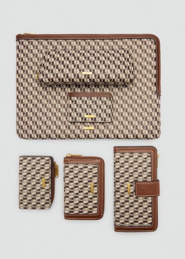 Mango Tarjetero estampado logo En oferta