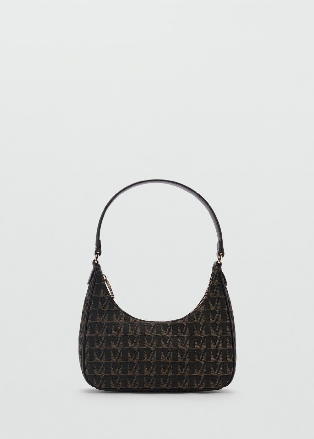Mango Bolso hombro estampado logo