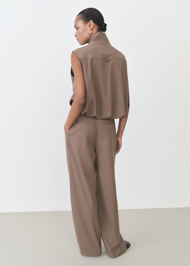 Mango Pantalón recto cinturón Descuento por venta flash