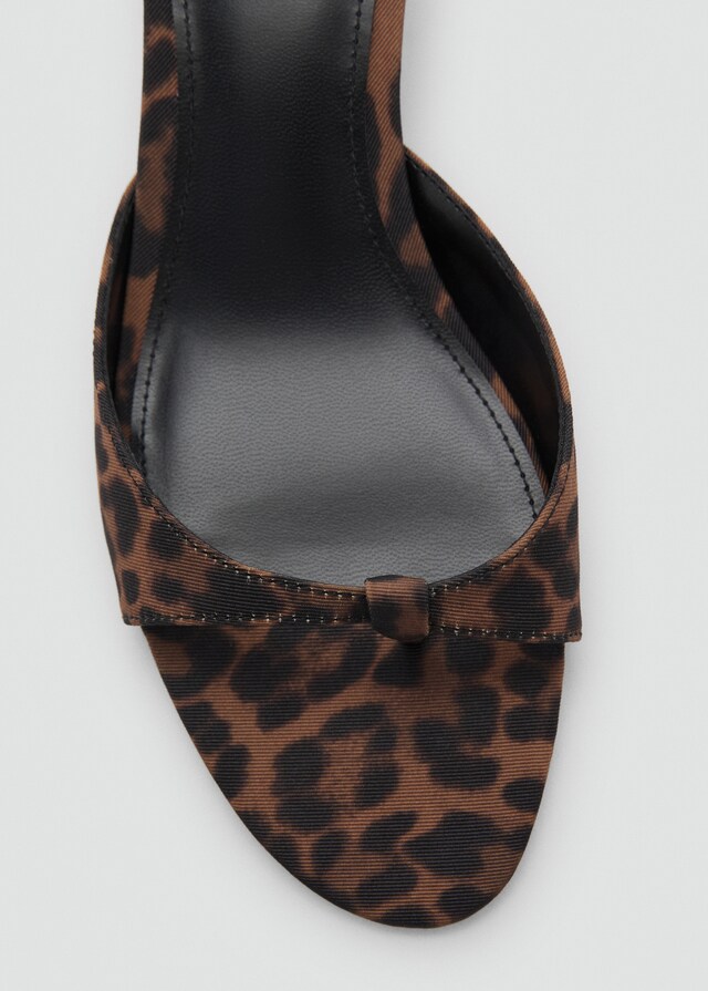 Mango Sandalia tacón kitten leopardo Ofertas especiales