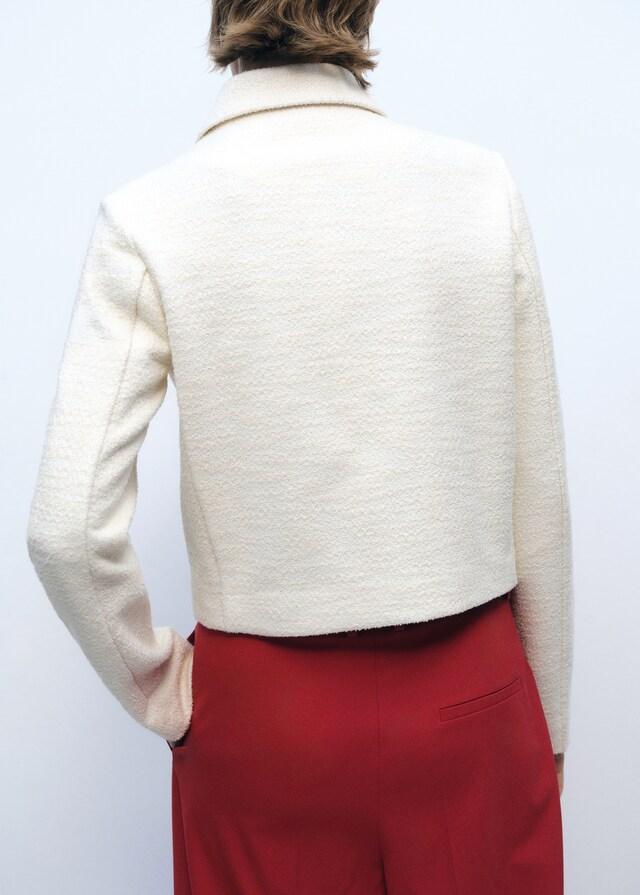 Mango Chaqueta mezcla algodón solapas Rebajas de fin de temporada