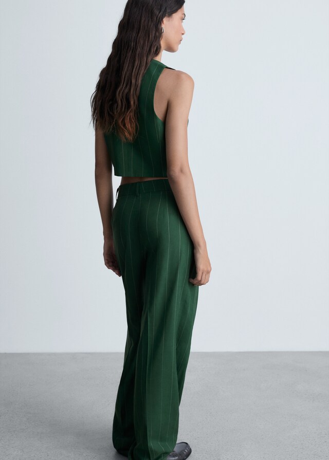 Mango Chaleco traje raya diplomática Outlet
