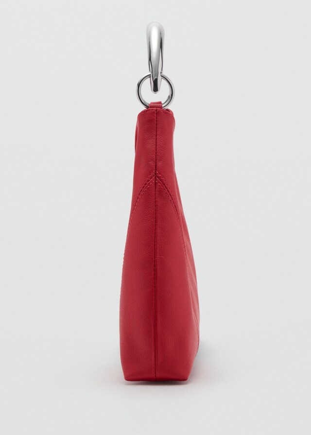 Mango Bolso hombro piel asa metálica Ventas relámpago