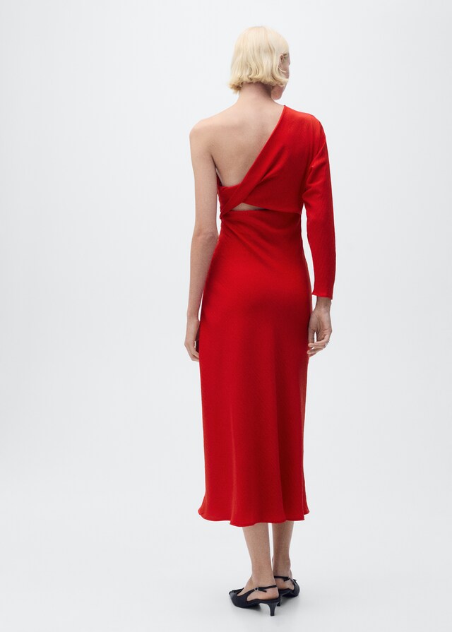 Mango Vestido asimétrico drapeado Rebajas online