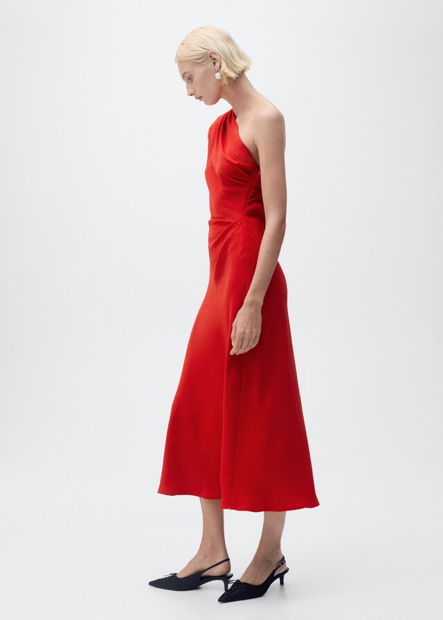 Mango Vestido asimétrico drapeado Rebajas online