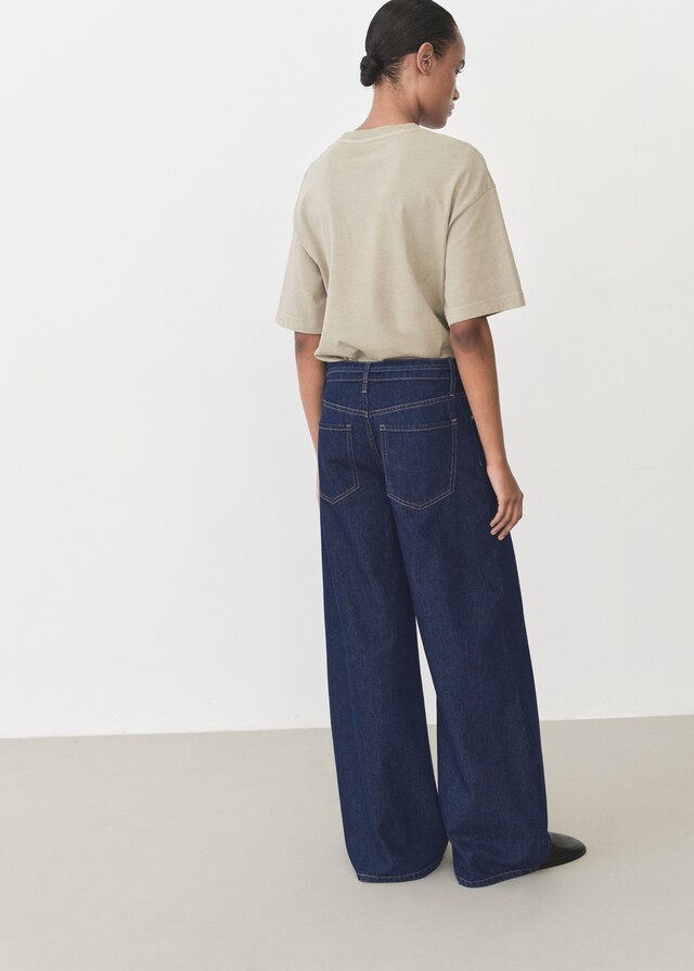 Mango Jeans wideleg tiro bajo cinturón Oferta exclusiva